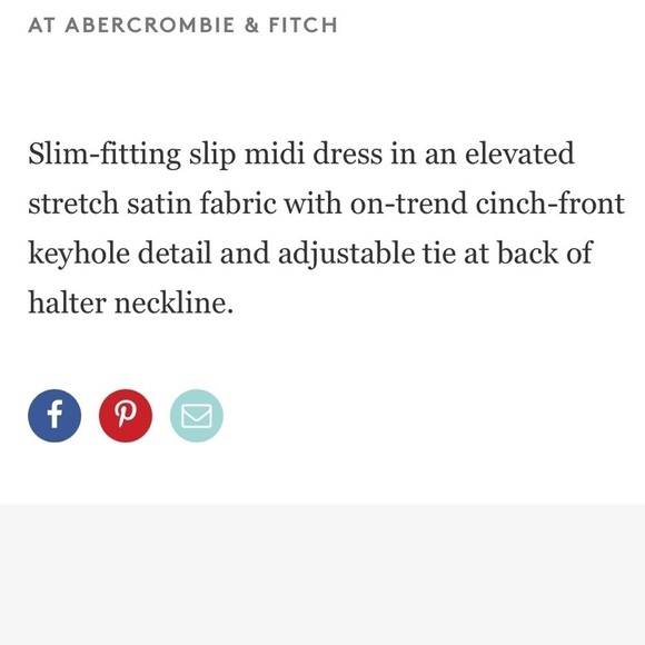 Abercrombie & Fitch Satin Halter Slip Dress in Orange - Picture 12 of 12